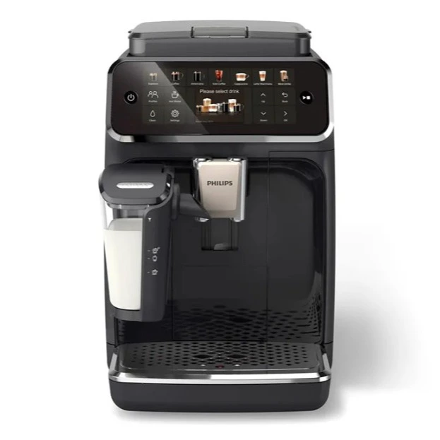 Cafetera superautomática - Philips EP4441/50, LatteGo, SilentBrew, 20 Bebidas