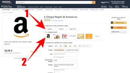 Pagar amazon prime sales con cheque regalo