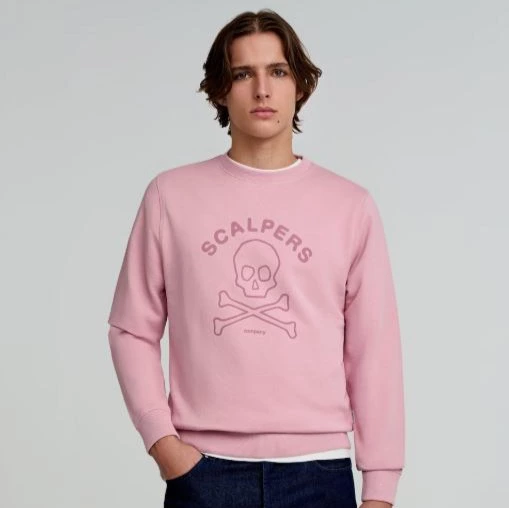 Scalpers - Sudadera de hombre regular fit de algodón.