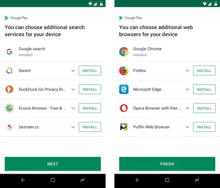 Android Choice アプリ画面