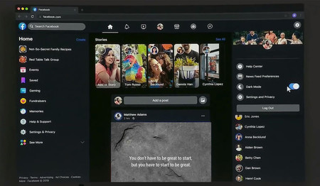 El rediseño de Facebook en escritorio (y su modo oscuro) llegarán antes del segundo trimestre del año