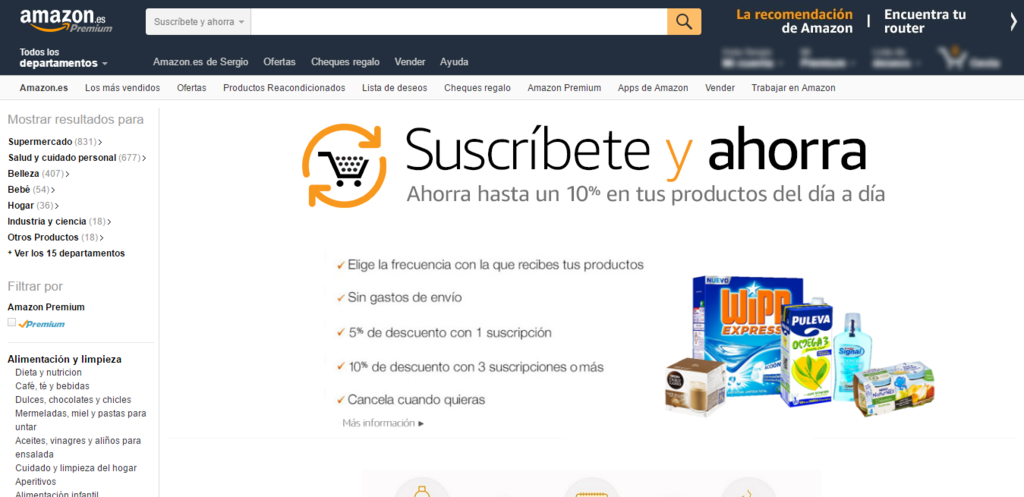 suscripciones amazon