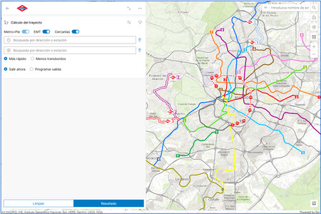 Calculador Ruta Metro