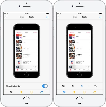 こちらはウォーターマークとピクセル化機能を示した Picsew です。逆説的ですが、これらのキャプチャは LongScreen で作成されています。