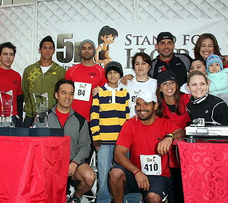 Fernando Verdasco y Eva Longoria de carrera solidaria