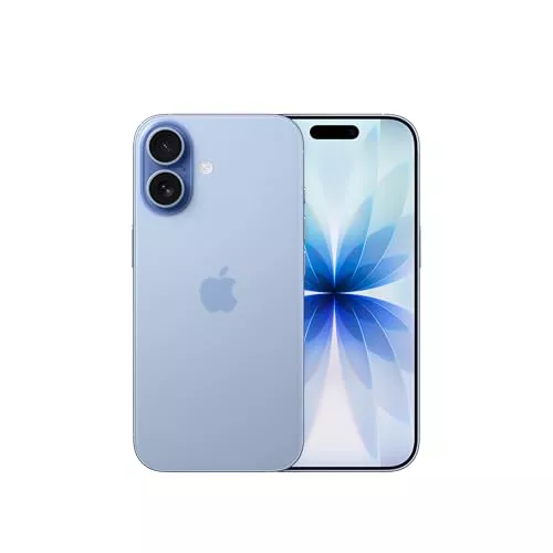 Apple iPhone 17 de 256 GB: Pantalla de 6,3 Pulgadas con Promotion, Chip A19, cámara Frontal Center Stage, Mayor Resistencia a los arañazos, autonomía para el día Entero; Azul neblina