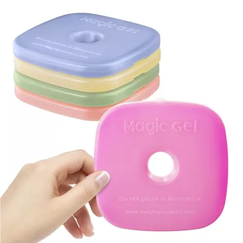 Magic Gel 5 x Placas de hielo para nevera portátil o bolsa térmica porta alimentos 