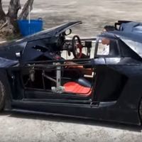 ¿Un mini Lamborghini Aventador casero con el motor de una motocicleta? Por qué no