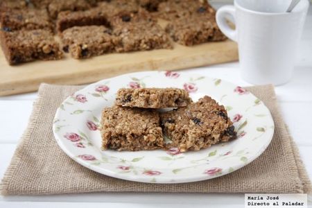 Receta de flapjacks o barritas de avena