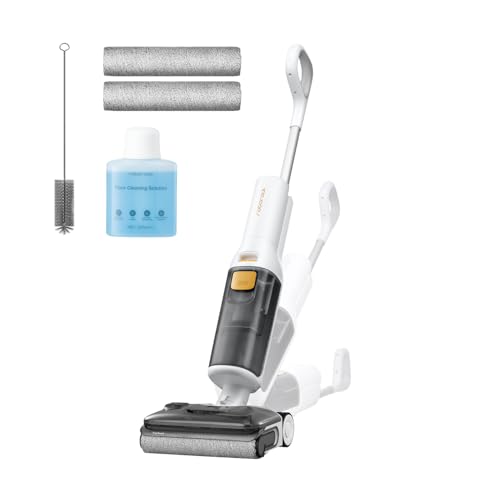 roborock F25 GT Gen 2 Set aspiradora en seco y húmedo, aspiradora-fregona de 20 000 Pa, diseño de 180°, autolimpieza a alta temperatura de 90 °C con secado automático, anti-enredos, ruedas optimizadas