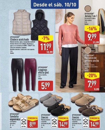 Zuecos Up2fashion Tipo Birkenstock Folleto Aldi
