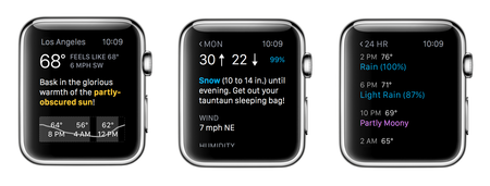 La mejor app de meteorología para el Apple Watch (casi) es…