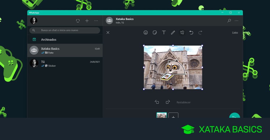 Cómo usar el editor de fotos de WhatsApp para ordenador
