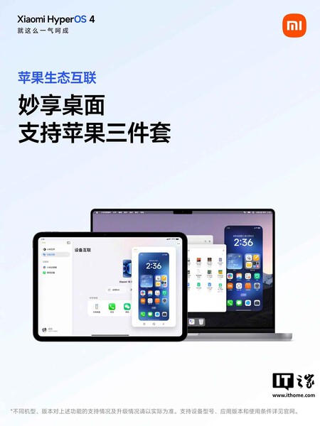 HyperOS iOS Xiaomi Apple