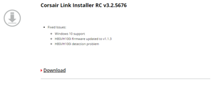 Corsair Link Windows10 Support