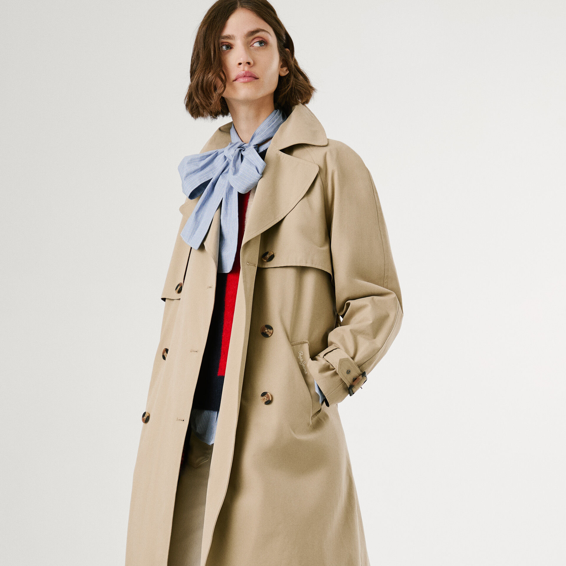 Gabardina larga impermeable 
Pepe Jeans London