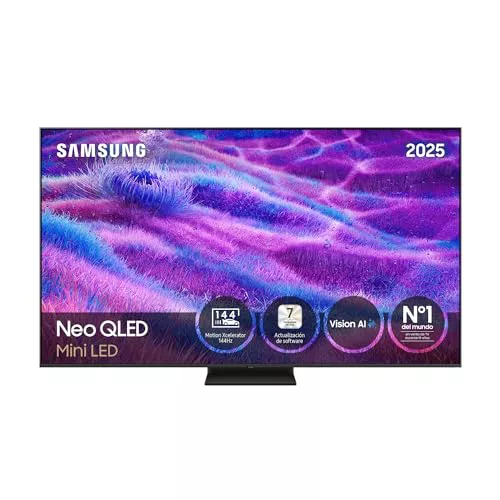 Samsung TV 65 Pulgadas Neo QLED QN80F 4K Mini LED Smart TV con Vision AI, Quantum Matrix Technology Core, Motion Xcelerator 144Hz y Gaming Hub