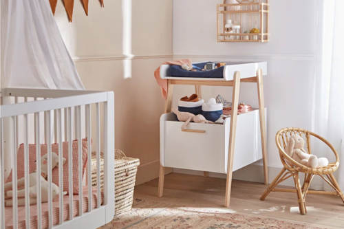 Así de prácticos y bonitos son los cambiadores de bebé de La Redoute: piezas funcionales y algunas con descuento