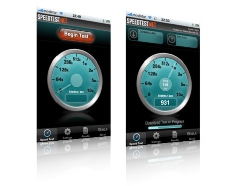 Speedtest.net, mide la velocidad de conexión a Internet en un iPhone/Touch