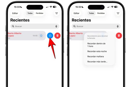 Recordatorio Llamadas