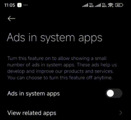 Xiaomi HyperOS Anuncios