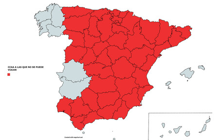 CCAA con confinamiento perimetral para el puente de Todos Los Santos