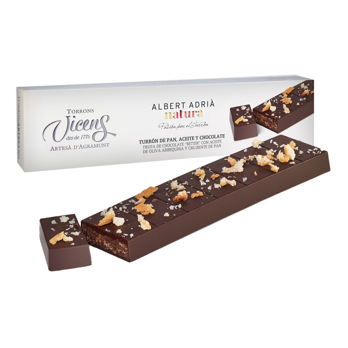 Turrón de pan, aceite y chocolate - Torrons Vicens by Albert Adriá