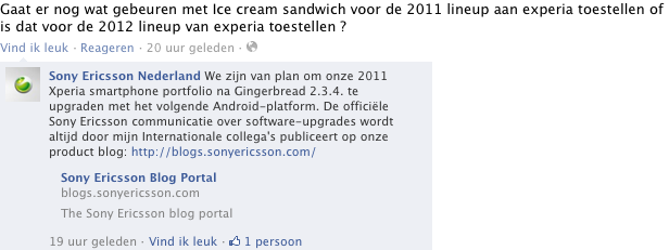 Sony Ericsson actualiza a Ice Cream Sandwich