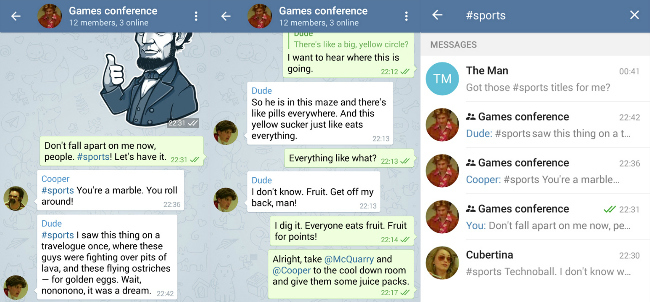Telegram Interactions