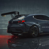 Así de bestial es el Mazda3 TCR: 355 CV para un coche de carreras con una carrocería que mete miedo