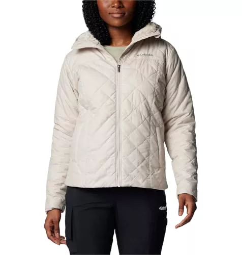Columbia Copper Crest II Chaqueta con Capucha, Aislamiento Térmico, Forro de Felpa Suave, Bolsillos de Mano con Cremallera, Protección Repelente Avanzada, Mentonera - Mujer