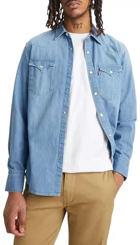 Levi's Barstow Western Standard Camisa Hombre, Esta Noche, XXL