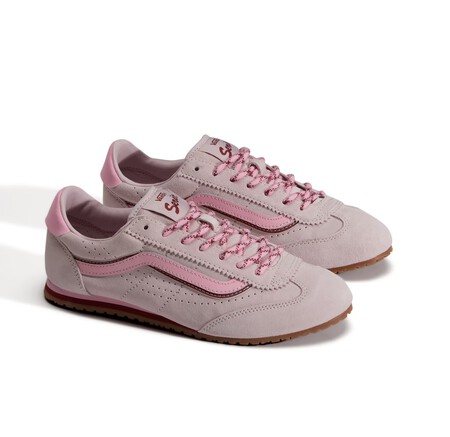 Zapatillas Vans Piel Ante Elegantes Rosas Estilo Samba Mas Baratas Bonitas Tendencia Otono