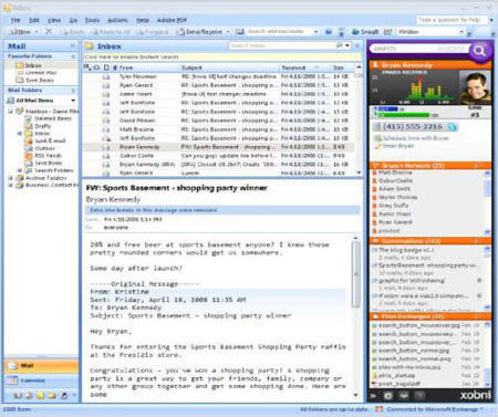 Maximizando Microsoft Outlook con Xobni
