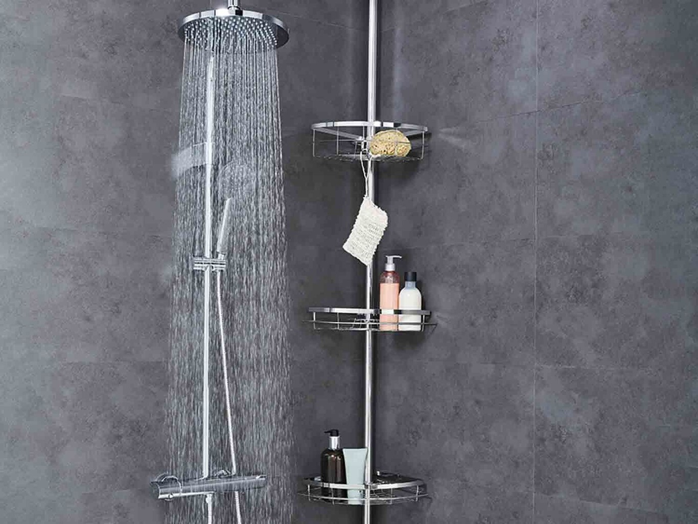 Lidl Has An Extendable Shelf For The Shower That Does Not Need Drilling
