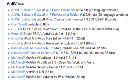 Lista de programas que funcionan con Windows Vista