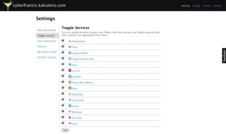 Kakuteru, visualizando nuestra actividad en FriendFeed de una manera diferente
