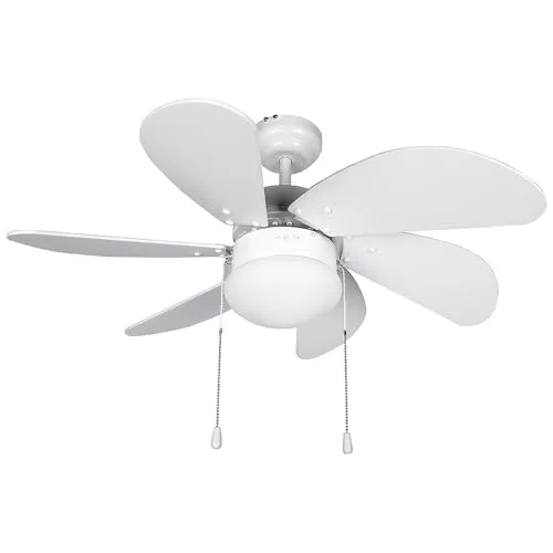 Orbegozo CP 15076 B - Ventilador de techo con luz, 6 aspas, silencioso