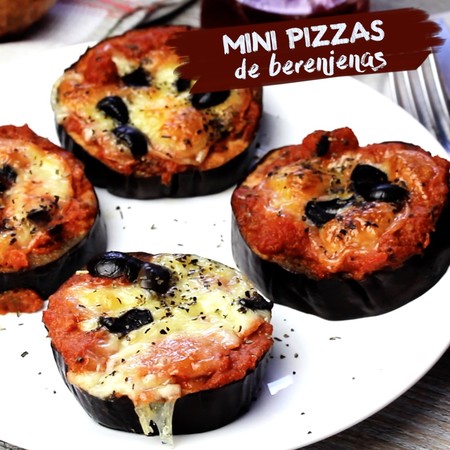 Mini pizzas de berenjenas. Receta en video