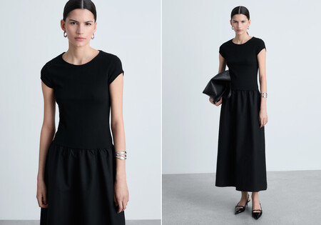 Vestido negro de Mango en rebajas