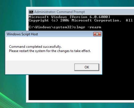 Activar Windows Vista 90 días más