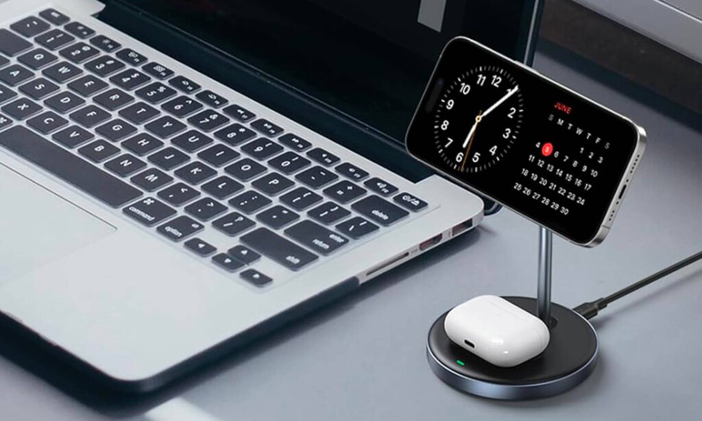 La base perfecta para cargar el iPhone y los AirPods a la vez está hoy rebajada en Amazon