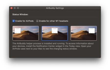 エアバディの設定