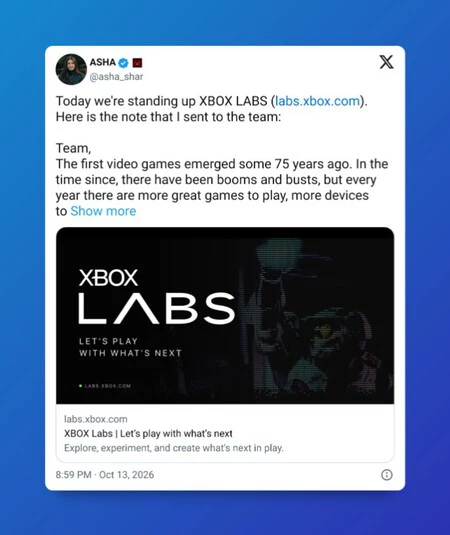 Sharma Xbox Labs