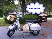 Vespa Sherpa o, no necesito un 4x4 para traer la compra a casa.