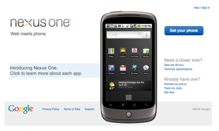 Nexus One libre a 530 dólares, ¿el 5 de enero?