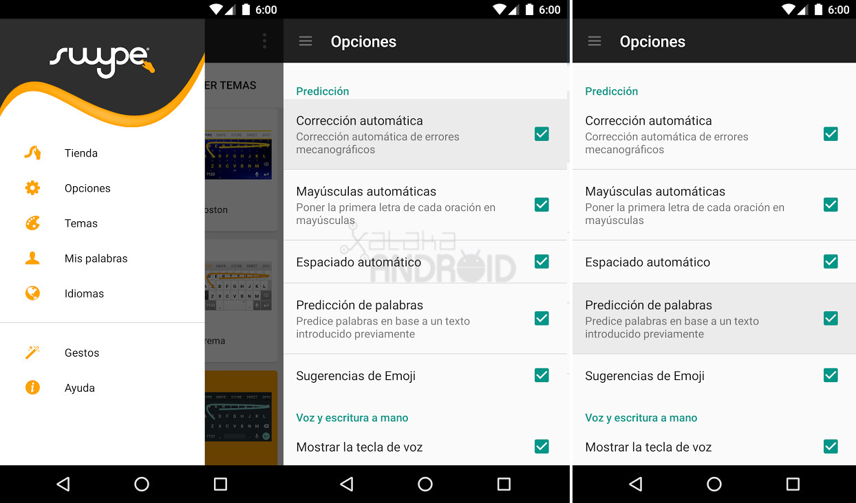 Cómo eliminar el autocorrector y las sugerencias del teclado en Android 1366_2000