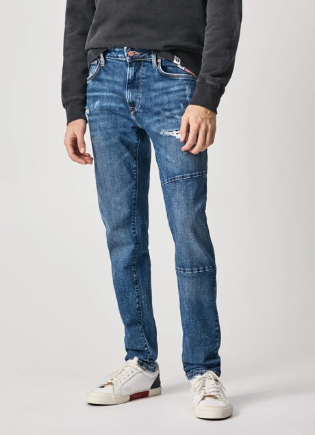 STANLEY CUT TAPER FIT REGULAR WAIST JEANS