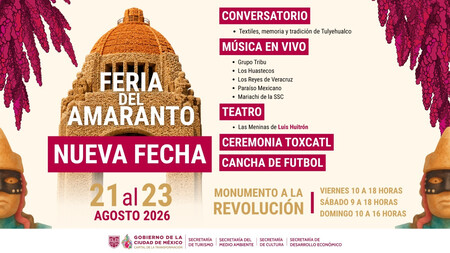 La Feria del Amaranto tiene nueva fecha con tres días para disfrutar antojitos, dulces típicos, ceremonia mexica, mariachi y actividades culturales