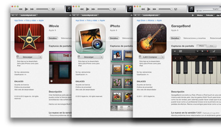 Apple actualiza las versiones iOS de iPhoto, iMovie y Garageband